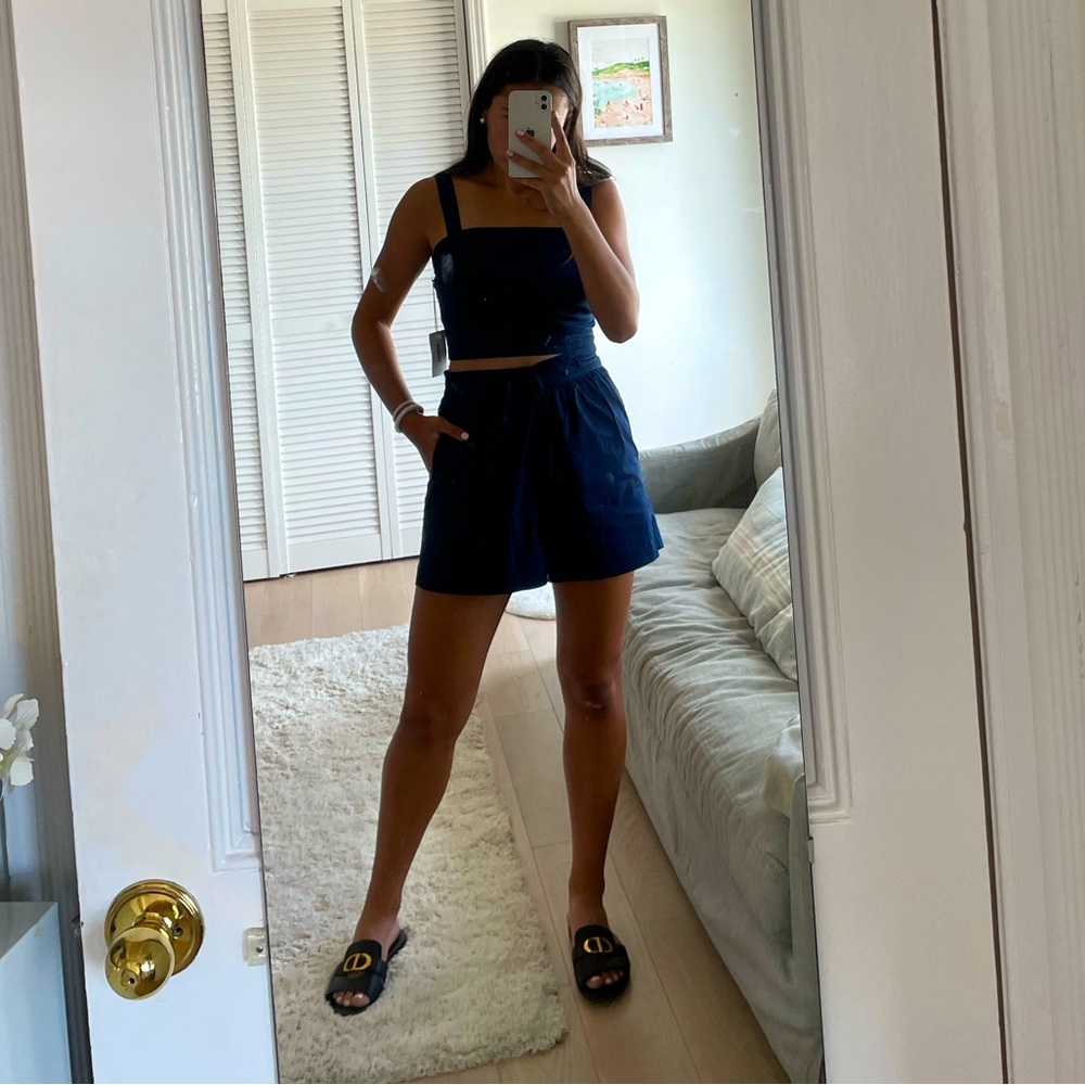 COPY - NWT Jason Wu two-piece navy shorts set